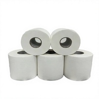 Papier toilette en pulpe de bambou pour hôtel, 4 plis, épaissi, doux, jetable, écologique, rouleau standard, emballage domestique, modèle chinois