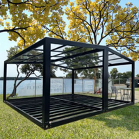 Maisonnette Modulaire en Acier, Préfabriquée, Conteneur d'Expédition, Bureau, Portable et Mobile, Kits à Plat, Tailles 10, 20, 30, 40 Pieds, Origine Chine