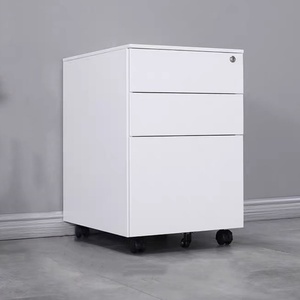 Modern Design Steel Mobile Storage Filing Cabinet Three <strong>Draw</strong> Under Desk Assembly Movable <strong>Unit</strong> for Bedroom - Product Image 6