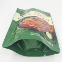 Pochette debout recyclable imprimée de qualité alimentaire personnalisée pochette debout de stockage de cornichons pochette debout en aluminium sac d'emballage Kimchi