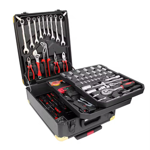 Kit d'outils de réparation 399 pièces, grande clé à double ouverture, étui rigide noir, acier au chrome-vanadium, personnalisation OEM - Product Image 6