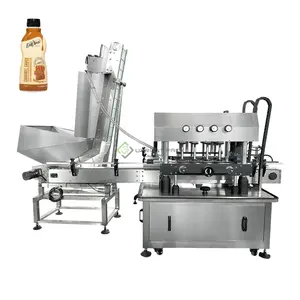 8 Spindle Roller Bottles Capping Machine / Close The Lotion Bottle Cap Machine