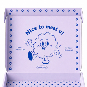Scatola in Cartone Ondulato Personalizzata Certificata F S <span class=keywords><strong>C</strong></span>, Scatola di Spedizione per E-commerce con Personaggi Carini per Piccoli Regali - Product Image 5