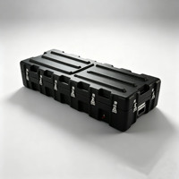 Boîte de rangement robuste pour camping avec poignée dissimulée, pour camping-car, pick-up, SUV, ou fixation sur le toit