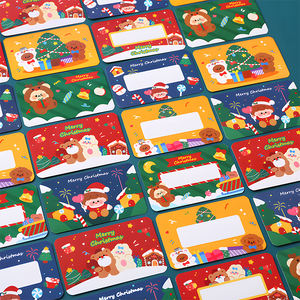Tarjeta de felicitación de Navidad de seda china Dibujos animados creativos Boleto de lotería comercial Tarjeta de rascar Impresión de papel - Product Image 2