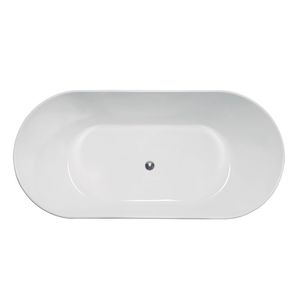 Bañera Acrílica Moderna Estilo <span class=keywords><strong>Hamaca</strong></span>, Independiente, con Desagüe y Grifo Incluidos, para <span class=keywords><strong>Baño</strong></span>, Hotel, Villa y Parque - Product Image 4