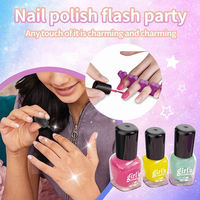 Mini machine à ongles de beauté en plastique pour filles, marque RS, jeu d'imitation DIY, ensemble de table de travail de simulation de maquillage et de vernis à ongles, 2 piles AA non incluses