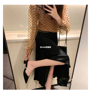 New Summer Slippers Female Thick Heels <b>Pointed</b> Slippers Fashion Fairy High Heels Sandals Rubber PU for Women - Product Image 4