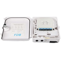 Boîtier de distribution de fibre optique 8 cœurs SC, boîtier de terminaison FTTX extérieur étanche IP65 1x8