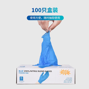ถุงมือไวนิลแบบใช้แล้วทิ้ง Wanli ผิวสัมผัสเรียบเนียน ไม่ผ่านการฆ่าเชื้อ ใช้ครั้งเดียว ถุงมือป้องกันสำหรับอาบน้ำสัตว์เลี้ยง เกรดสำหรับอาหาร - Product Image 2