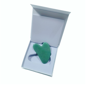 Cadeau promotionnel : planche de massage Gua Sha en pierre d'aventurine verte naturelle avec boîte cadeau - Product Image 3
