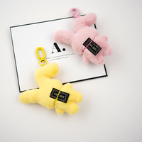 Lindo Set de Llaveros de Peluche de Conejito, Adornos Kawaii de Conejo de Orejas Largas para Bolsos, Llaveros de Peluche Suaves para Niños y Mujeres