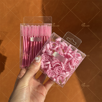 Brosses à Cils Jetables en Plastique Colorées pour Mascara et Extensions de Cils