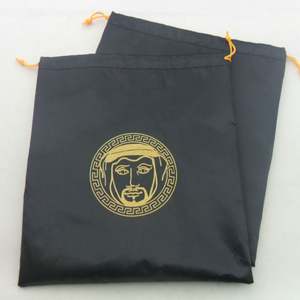 Qualité Logo Personnalisé Cordon Emballage Satin De Soie Noir Bijoux Boucle D'oreille Bijoux Pochette En Satin - Product Image 3