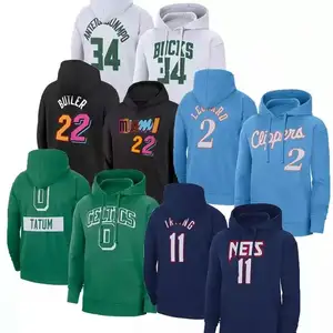 Abd amerika sıcak satış erkekler spor yüksek kaliteli tişörtü NBAA 30 takımlar basketbol Hoodies