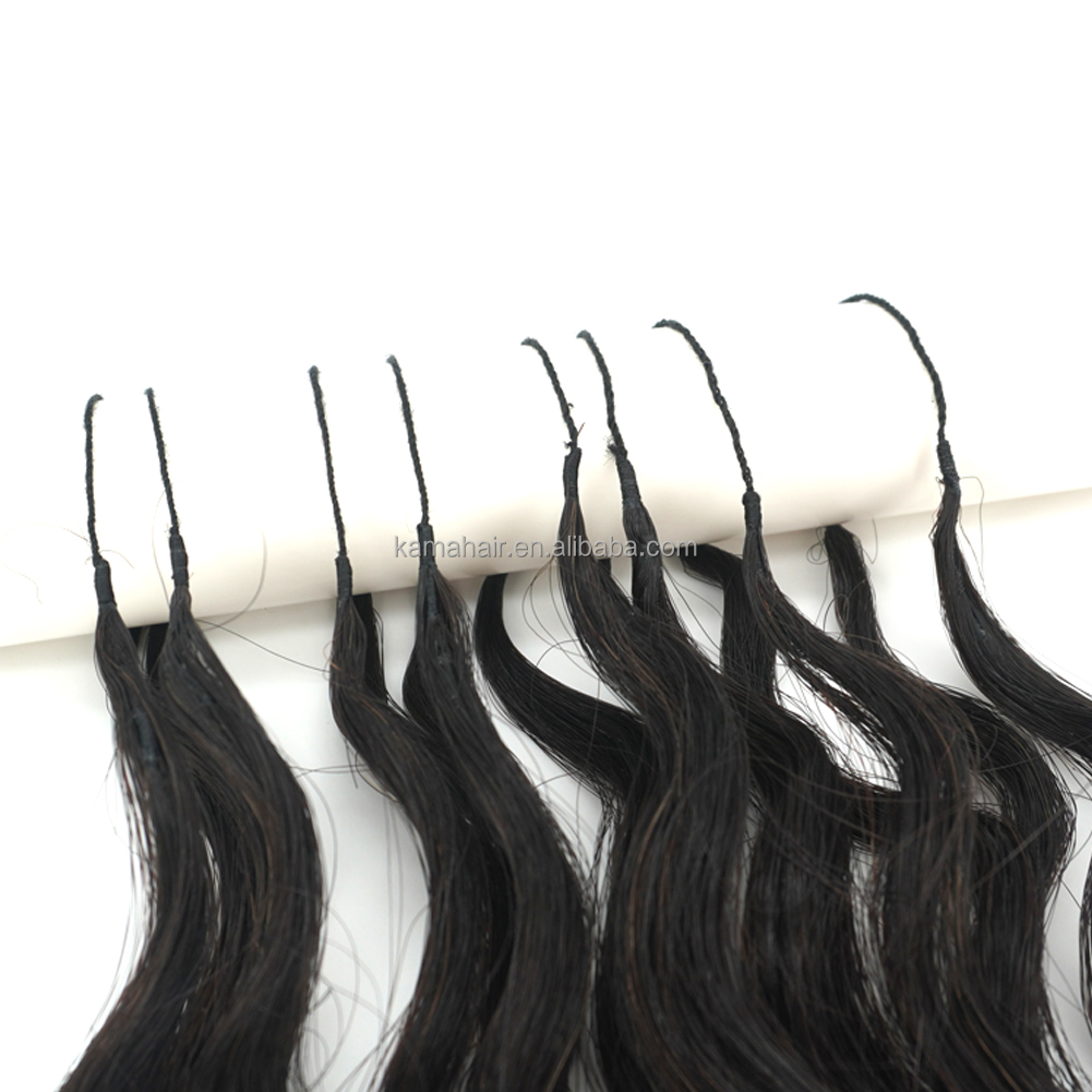 100% Cambodian Remy Human Hair Feather Tip Crochet Braids Afro Kinky Curly Lightweight Feathering Extensions for Women Detail Section 5