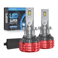 Phares LED de voiture HYNBYZJ M8pro 140W 18000LM, système d'éclairage automobile H4, H1, H7, température de couleur 6500K, phare LED de voiture d'usine