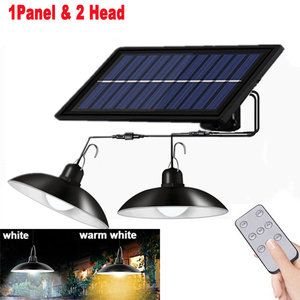 Double Heads Solar Pendant <b>Light</b> Outdoor Indoor Waterproof 60 LED Solar Lamp With <b>Pull</b> Switch Lighting for Garden Flood <b>Light</b> - Product Image 4