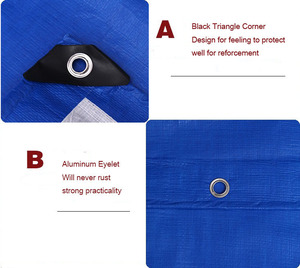 Bâche Pe de remorque de camion de fabricant 40X40 avec œillets - Product Image 5