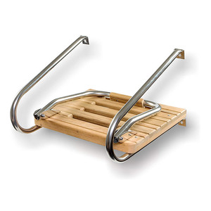 Plataforma de Baño de Teca para Productos Marinos con Escalera, Plataforma de Baño de Teca de Acero Inoxidable 316 para Barcos con Motores Interiores/Exteriores - Product Image 1