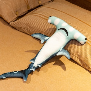 Animal en peluche-Compagnon réconfortant-Animal en peluche ultra doux Animaux de la mer-<span class=keywords><strong>Requin</strong></span> <span class=keywords><strong>marteau</strong></span> réaliste de 55cm - Product Image 5