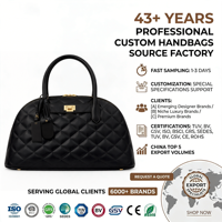 Luxus-Handtasche mit Anpassungsoption, Tragetasche mit Eigenem Logo, Klassischer Casual-Druck, Reißverschluss, Pompon, Wasserdicht, Abnehmbarer Riemen