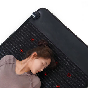 Colchoneta de Yoga Térmica de Amatista Natural de 75*31 Pulgadas con Luz Roja LED y Cojín de Masaje de Turmalina para Calentamiento Corporal Completo - Product Image 4