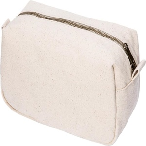 Custom Logo Printed Natural Plain Cotton Cosmetic <b>Toiletry</b> Makeup <b>Bag</b> Pouch Canvas Travel Organizer <b>Bag</b> Rpet - Product Image 1