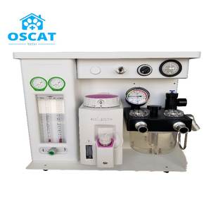 Peralatan dokter hewan, mesin osilat 7100C mesin anestesi hewan dengan isofluran Vaporizer untuk operasi hewan - Product Image 6