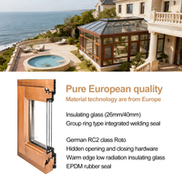 Ventana Abatible de Diseño Francés con Marco de Madera, Vidrio Bajo Emisivo, con Persiana y Arco, Certificación Energy Star, Resistente al Viento, para Cocina