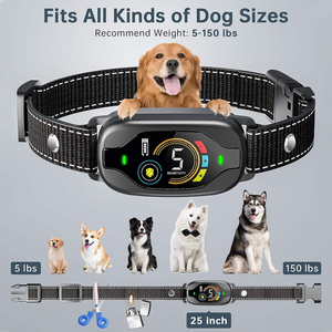 Su Geçirmez LCD Ekranlı Köpek Havlama Önleyici Tasması Büyük Orta Küçük Köpekler için 3 Ayarlanabilir Modlu Havlama Önleyici Eğitim Tasması Köpek Havlama Tasması - Product Image 5