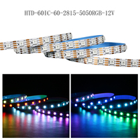 Bande LED flexible WS2815 RGBW 24V 60 LED/m adressable à contrôle individuel en cuivre 8mm