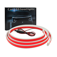 Tira de Luces LED para Capó de Coche, Tira de Luces LED Exteriores para Coche, Luces de Circulación Diurna Dinámicas DRL para Coche, Camioneta, SUV, 12V
