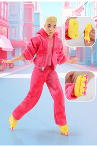 Ropa de Muñeca de 30 <span class=keywords><strong>cm</strong></span>, Estilo Deportivo Informal de Terciopelo, Conjunto de Ropa para Pareja de Muñecas, Juguete de Bricolaje, Accesorios de Regalo para Niños, Comercio Exterior, Novedad 2024 - Product Image 2