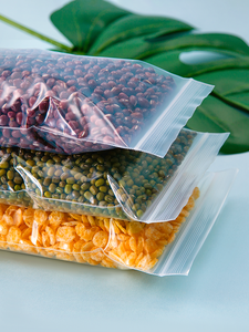 LDPE拉链密封透明透明食品零食储物塑料包装袋 - Product Image 5