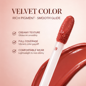 Matte Organic <b>Customized</b> <b>Lipstick</b> with Drill Leather Sticker Non stick Cup Lip Gloss Tube for Party Makeup Custom Logo - Product Image 2