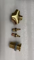 Robinet de cuisine moderne 8 pouces à 3 poignées en laiton non revêtu pour salle de bain