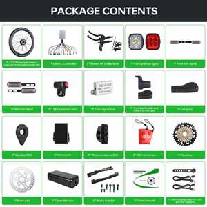 60V 350W-2000W Ebike Conversion Kit Rear Wheel Brushless <b>Hub</b> Motor Stainless Steel UK Warehouse Ready Stock Deluxe Set LCD 22N - Product Image 3