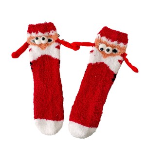 <span class=keywords><strong>Calcetines</strong></span> Navideños Magnéticos con Diseño de Manos Entrelazadas, <span class=keywords><strong>Calcetines</strong></span> Divertidos 3D con Ojos Grandes y Peludos, <span class=keywords><strong>Calcetines</strong></span> Térmicos Gruesos con Temática Navideña, OEM - Product Image 6