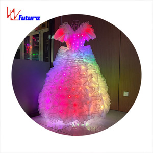 <span class=keywords><strong>Robe</strong></span> de mariée glamour Performance <span class=keywords><strong>longue</strong></span> LED Carnaval Danse Ballet Performance Wear - Product Image 1