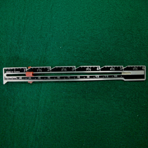DK-404 <b>Sewing</b> & Knitting Gauge | Aluminum Ruler 12cm 5 Inch Portable - Product Image 1