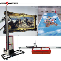 Mesin Cetak Dinding & Lantai 3D Vertikal CMYKW UV All-in-one