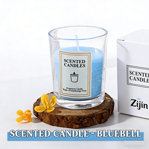 Nến thơm thủy tinh đựng trong lọ, sáp đậu nành, thời gian cháy từ 1 đến 20 giờ, bao bì tùy chỉnh logo, dùng trang trí lễ cưới, tiệc chiêu đãi - Product Image 4