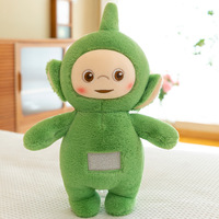 Peluche de dessin animé Teletubbies, jouet en peluche rempli de coton PP, couverture apaisante, poupée de sommeil