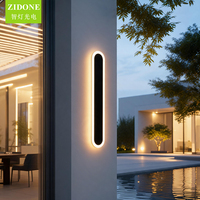 Applique murale solaire LED extérieure contemporaine, étanche IP65, pour jardin, villa, entrée, porche, décoration extérieure