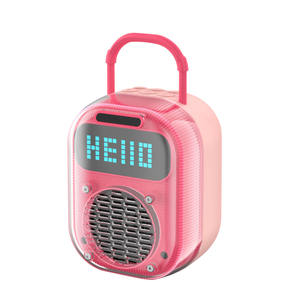 Mini haut-parleur actif portable, taille spéciale de la paume de la main, LED RVB 5W, <span class=keywords><strong>radio</strong></span> <span class=keywords><strong>FM</strong></span> étanche, écran d'horloge pour home cinéma, <span class=keywords><strong>ordinateur</strong></span> - Product Image 3