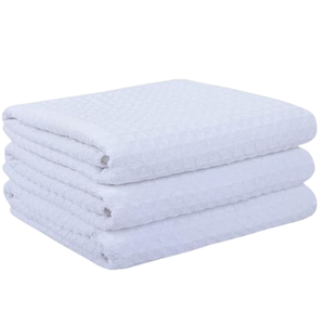 Sợi Nhỏ Tay Khăn Nhà Sử Dụng Dày Polyester Trống Trắng Món Ăn Khăn Hoa Dệt Đồng Bằng Thiết Kế Nhanh Chóng Khô Thăng Hoa Kỹ Thuật - Product Image 4