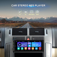 Autoradio Podofo 6,86 pouces, simple DIN, stéréo de voiture 1 DIN, CarPlay sans fil/filaire, Android Auto, lecteur MP5, WIFI, BT, microphone