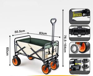 多目的屋外ガーデン多目的折りたたみ式ビーチカートキャンプ折りたたみ式 - Product Image 2