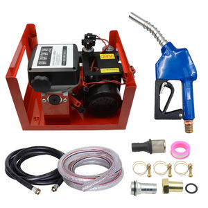 משאבת שמן חשמלית עם מנוע DC בזרימה גבוהה 220V משאבת העברת דיזל וקרוסין 60 ליטר/דקה עם מד זרימה ובקרה חצי אוטומטית - Product Image 1